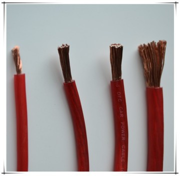 Red Transparent Car Battery Power Cable Cable Welding Cable Battery Cable