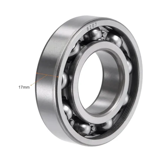 6207 Deep Groove Ball Bearings - 35mm Bore, 72mm OD, 17mm Thick, Open Type, Chrome Steel