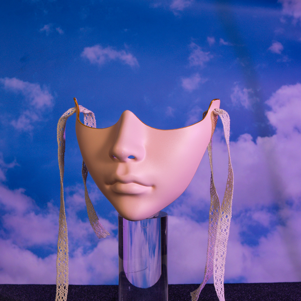 Abstract Facial Sculpture Cosplay Mask