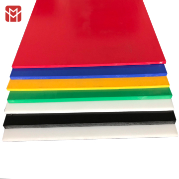 Percut färg röd blå gul grön lila orange tjocklek 5 till 300 mm acetal pom ark platta
