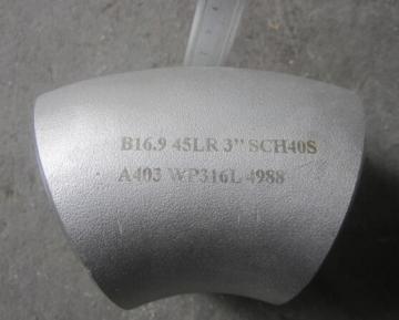 Wp316L Steel Elbows, Stainless Steel 45deg Lr Elbows