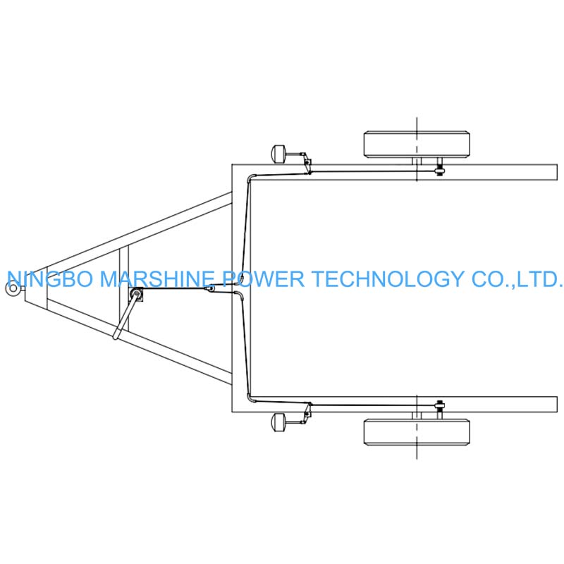 Hydraulic Suspended Alloy Steel Cable Drum Trailer