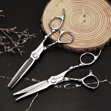 Kit di cesoie in acciaio inossidabile a taglio di capelli da barbiere professionale