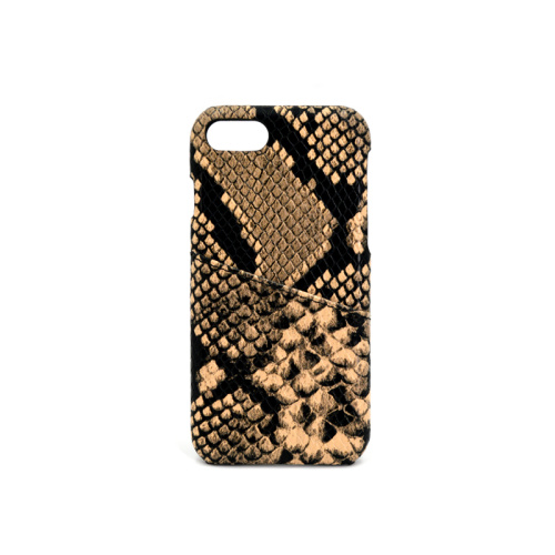 Custom Card Holder Slot Python Leather Phone Case