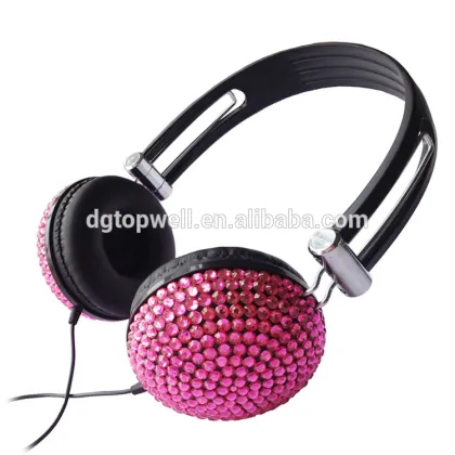 2015 computer mp3 classic stereo best bling diamond headphones