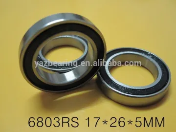 6803 rs 2rs groove ball bearings