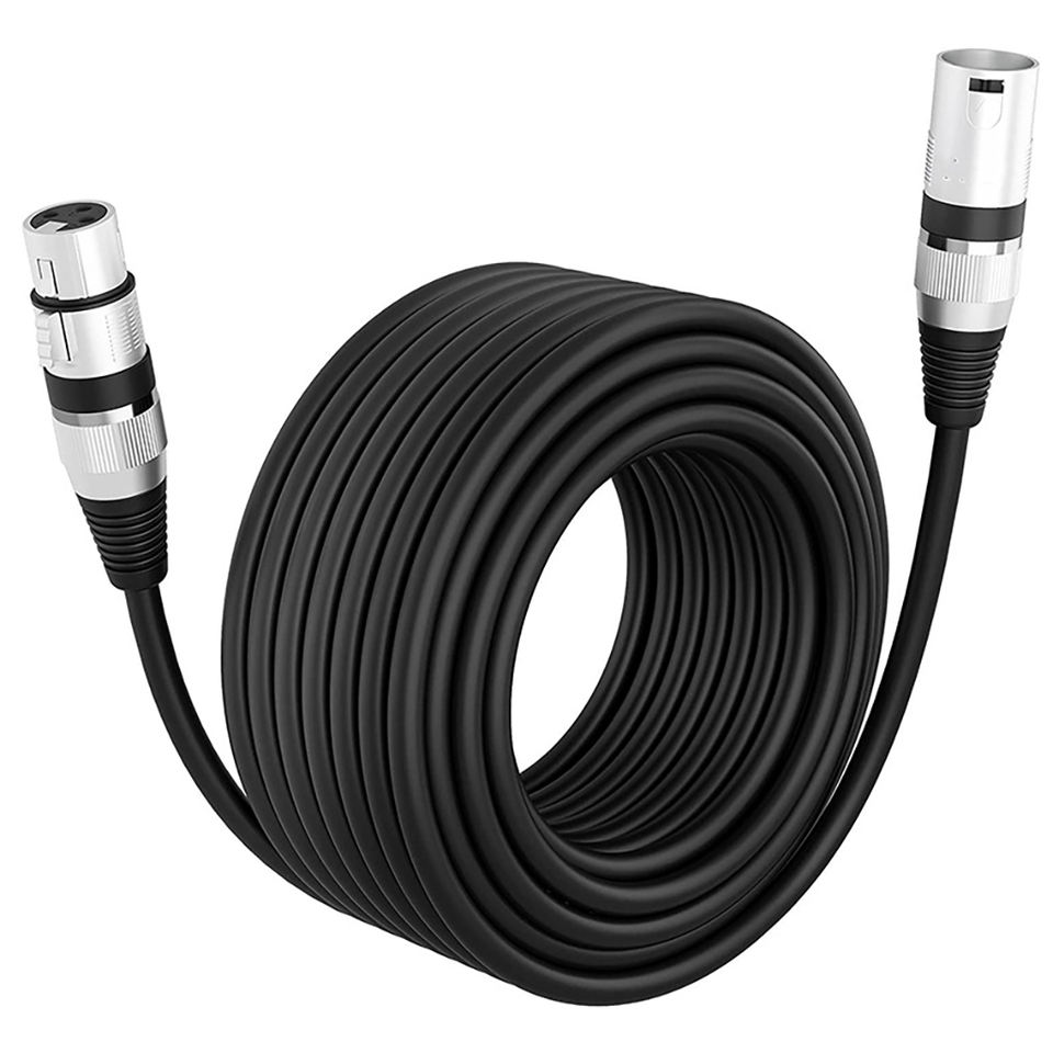 Audio de 3PIN micrófono femenino a cable de conector masculino