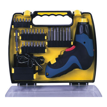 32-piece cordless screwdriver and accessories set