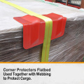Protetores de borda plana vermelhos para proteção de carga de carga