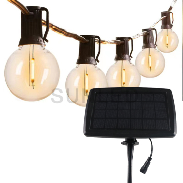 Cadena de luz LED solar al por mayor G40 - IP44 impermeable para bodas y Navidad