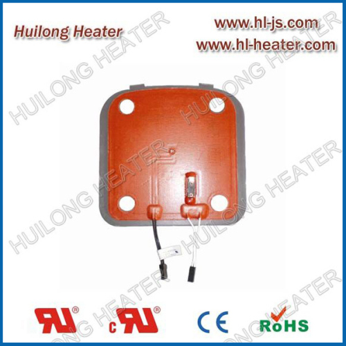 Silicone heating element with aluminum plate