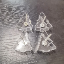 Пластыкавая кубак з дрэва Chrismas для свечкі