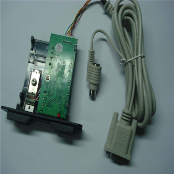 Half-insert magnetic card reader