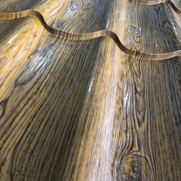 3D-деревянная окрашенная кровля из оцинкованной стали