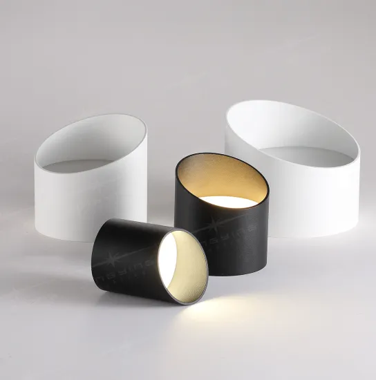 Surface-mounted oblique minimalist downlight