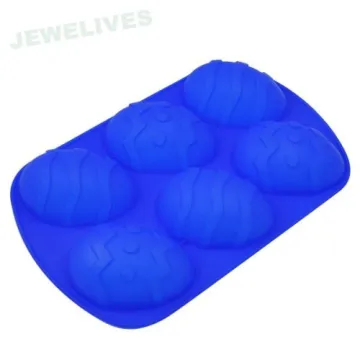 Fashion Silicone Baking Molds In Easter Eggs Shape 