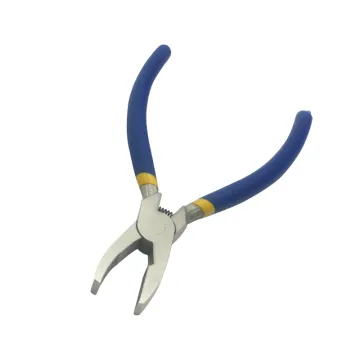 High-Quality 8"/200mm Flat Nose Pliers with Adjustable Screw Clamp: The Essential Glass Trimming Hand Tool for Professionals
