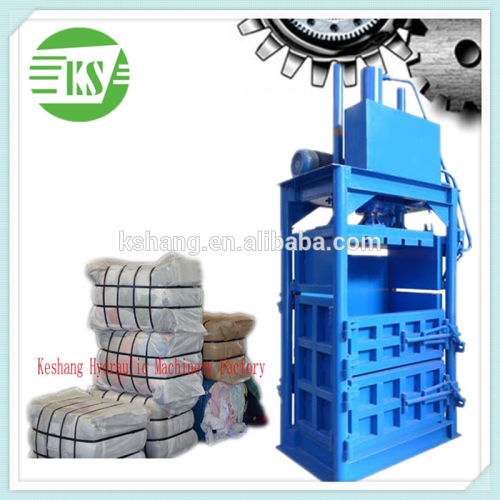 Used Clothes and Textile Compress Baler Fabric Recycle Baling Machine