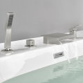 Brass Bathtub Mixer Brushed Nickel Tub Faucet