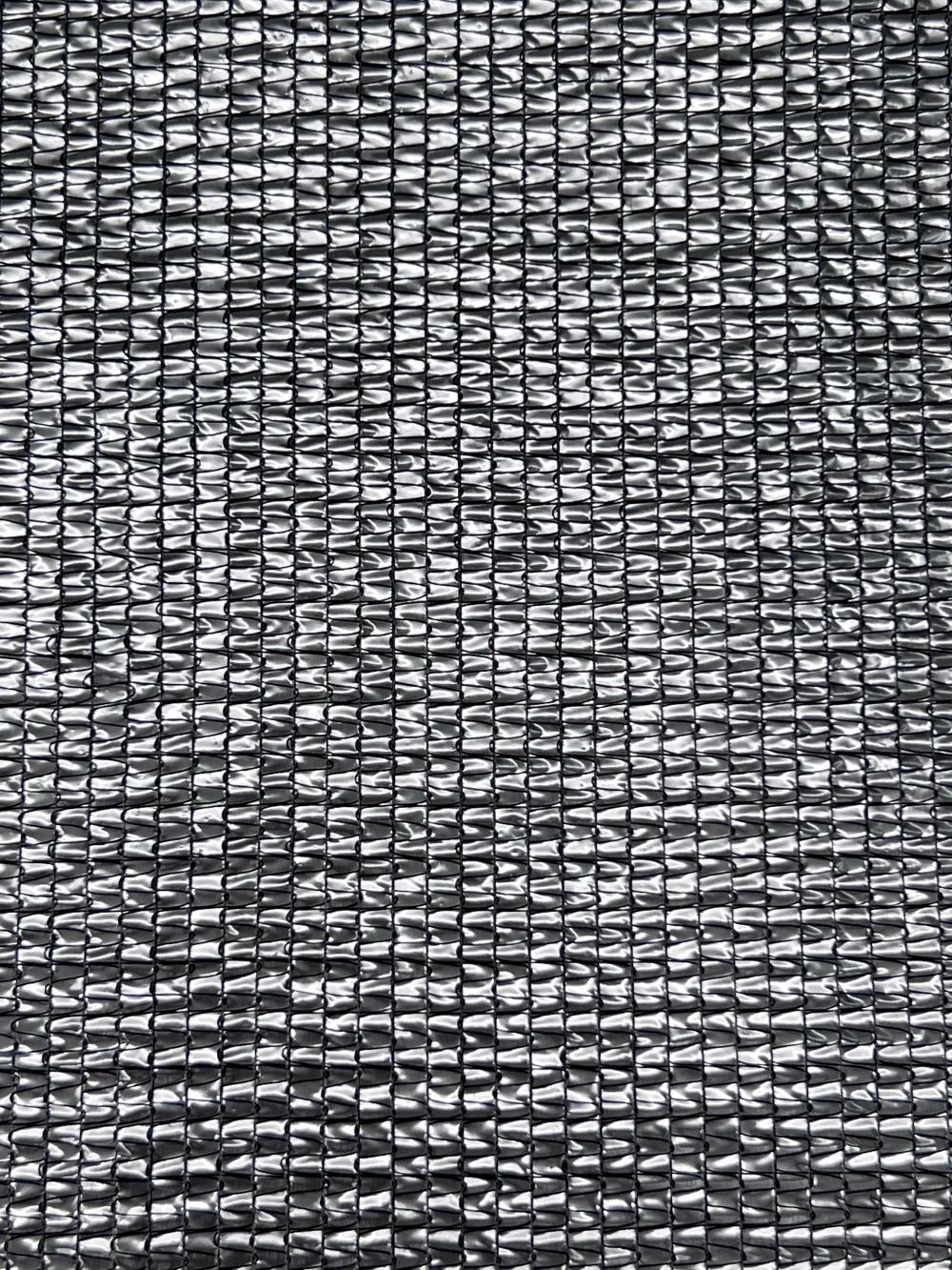 Black and silver aluminum foil mesh