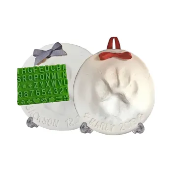 Pet Footprint Souvenir Set with Exhibition Stand