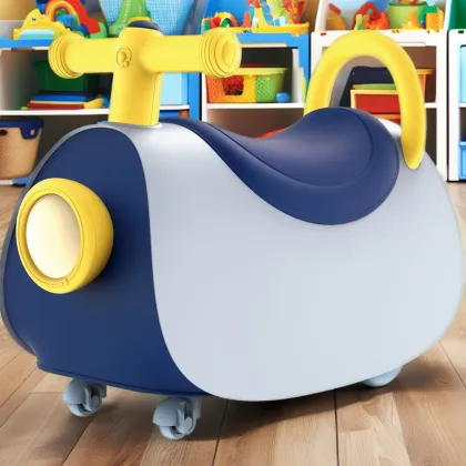 F Factory Wholesale Kids Ride-On Scoot Toy with Lights - Hot Sell Plastic Ride-On Car for Children