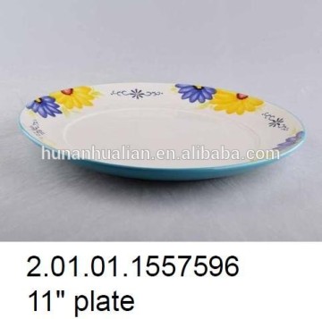 stoneware blue and white dinner plate