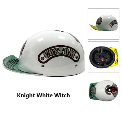 Personalized Cute Retro HJC Half-Helmet Crown Prince Motorcycle Helmet