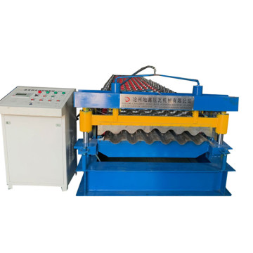 Corrugated aluminum sheet roll forming machine