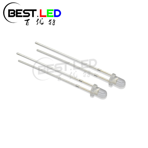 Basic Red 3mm LED Round Top Clear Lens