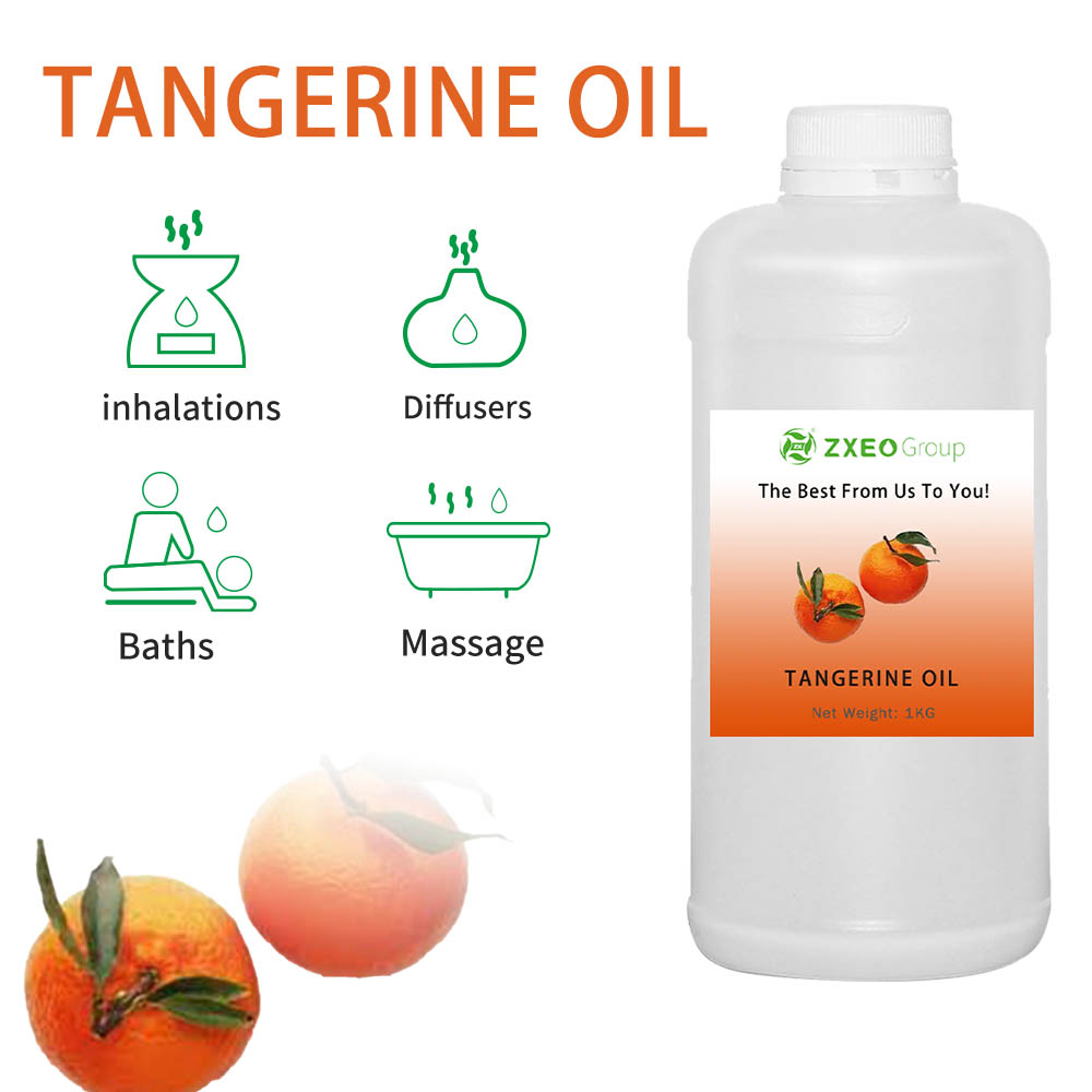 100 % minyak esensial tangerin organik murni untuk kesehatan pijat spa aromaterapi