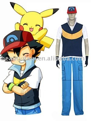 Pokemon Ash Ketchum Royal Cosplay Costume