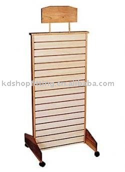 wooden display rack