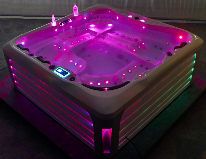 Freestanding Luxury Acrylic hot tub spa swimspa for 6 person 