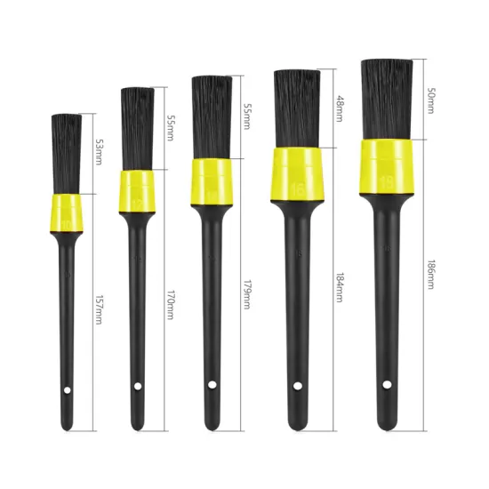 Professional Car Wheel Paint and Brush Detailing Set: Soft Brushes for Precise Cleaning and Polishing