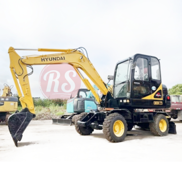 Discounted High-Quality Used Hyundai 60W-7 6-ton Wheeled Excavators for Sale