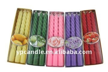 6" Spiral Tapered Candle (3-in-1)