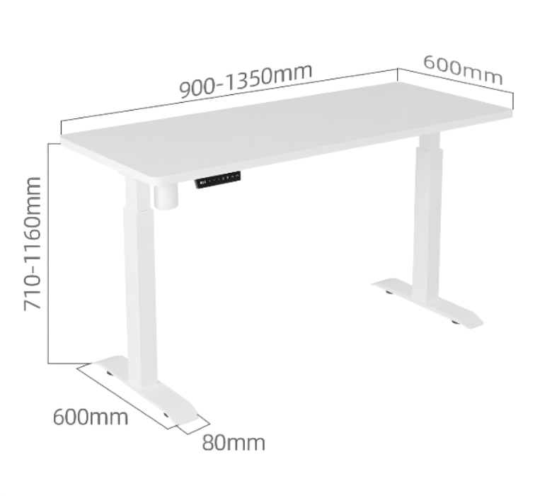 White Standing Desk For Small House