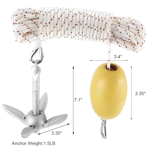 Customized Small Boat and Canoe Anchors Kit