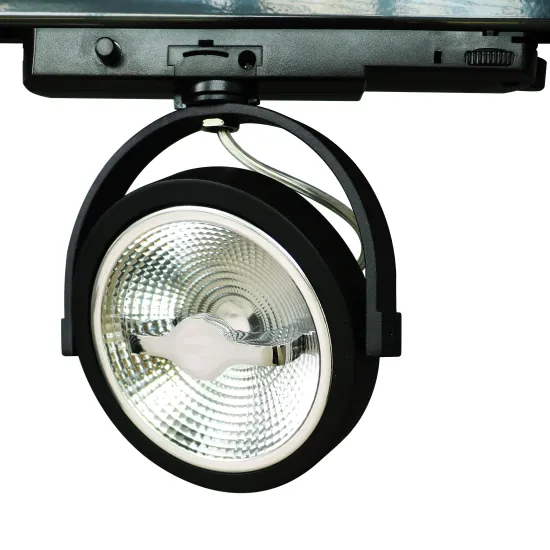 Global Track Adaptor: LED AR111, QR111, GU10 Dimmable Track Light for Industrial and Commercial Spaces with Dim to Warm Capability