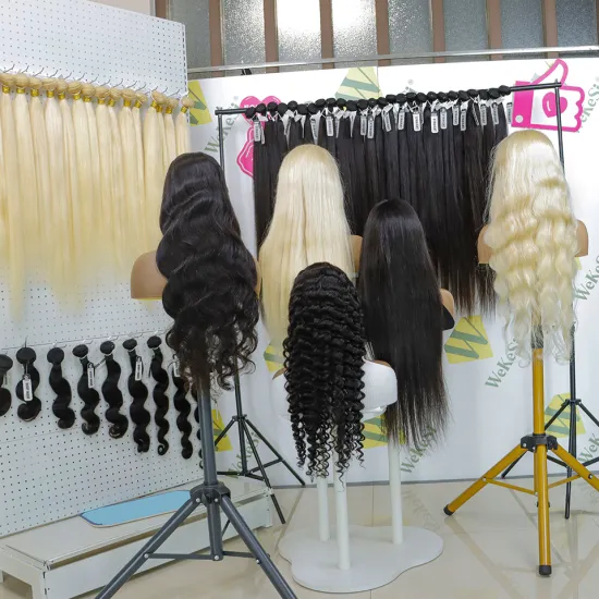 Factory Direct Brazilian Human Hair Vendors Deep Wave Lace Front Wigs 13x4 Raw Virgin Transparent Lace Wigs