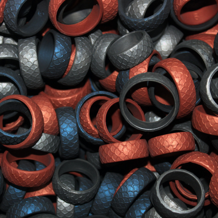 Scale Silicone Men Rings