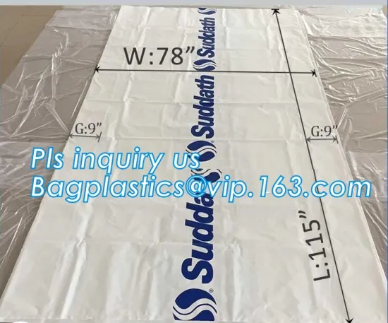 Jumbo Big Size LDPE Customized Shrinking Bag on Roll, jumbo plastic industrial garbage packaging asbestos bag on roll