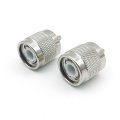 Crimp Solder Attachment Straight TNC Male Coaxial Connector