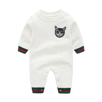High-quality 100% cotton newborn baby clothes with contrast ribbing for boys and girls newborn romper