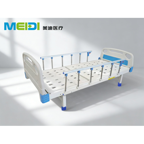 ABS Perforated Semi-Electric Nursing Bed, 6-Speed Side Rails, Steel Crank Handle, Medical Care Bed