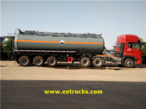 3 Axle 30 CBM Hydrochloric Acid Trailer Mizinga