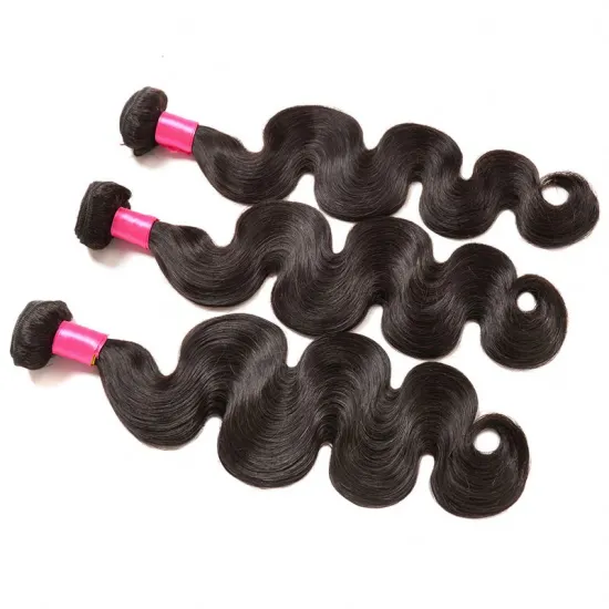 Body Wave 3 Bundles With 4x1 Lace Closure Brazilian Remy Human Hair Bundles