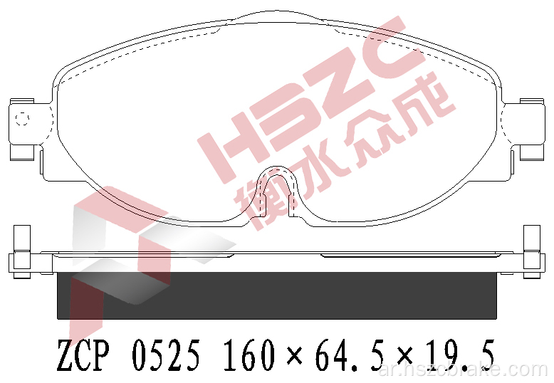 FMSI D1760 CERAMIC BRAKE PAD for VW