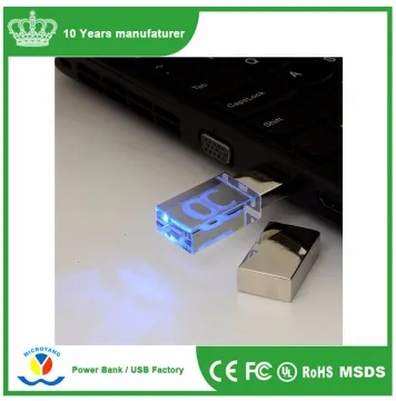 Custom Laser Engrave 3D Logo Star Shape Crystal USB Flash Drive